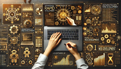 Ventajas del desarrollo rápido de sitios web con inteligencia artificial